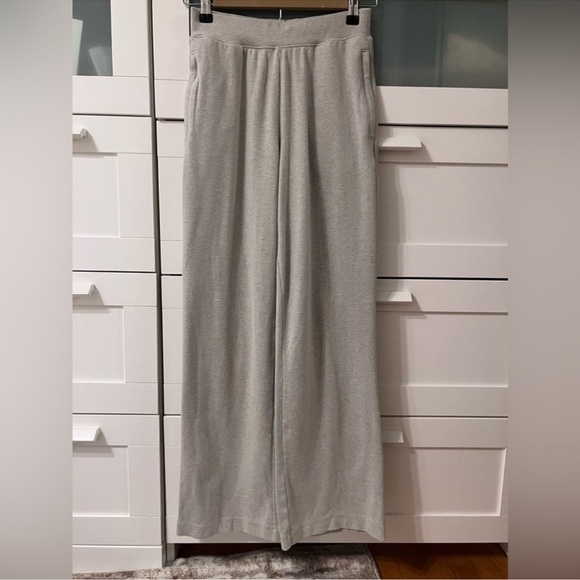 Eberjey Luxe Stretch Cotton Wide Leg Sweatpants - Picture 4 of 8